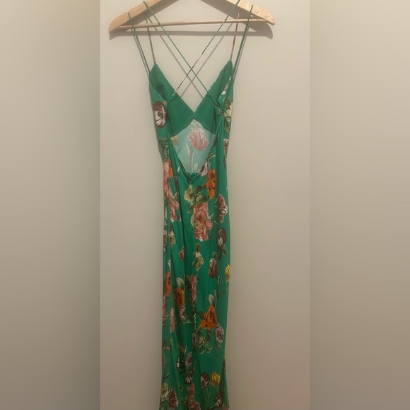 NWT! Alice + Olivia Loma Maxi Dress in Hamptons Floral open back. Women’s 6 - Picture 5 of 11